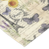 ヴィンテージ素朴フランスのな蝶パリエッフェル塔 テーブルクロス (アングル)