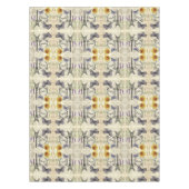 ヴィンテージ素朴フランスのな蝶パリエッフェル塔 テーブルクロス (正面)