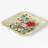 ヴィンテージ素朴フランスのジョユーノエル ペーパープレート (傾斜あり)