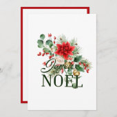 ヴィンテージ素朴フランスのジョユーノエル 案内状 (正面/裏面)