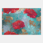 ヴィンテージ素朴フローラの引出しライナー ラッピングペーパーシート (正面3)