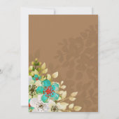 ヴィンテージ素朴フローラエッフェルタワーキンセアニェラ 招待状 (裏面)