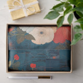 ヴィンテージ素朴フローラキルトの分離 薄葉紙 (ギフト)