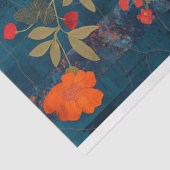 ヴィンテージ素朴フローラキルトの分離 薄葉紙 (詳細)