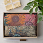 ヴィンテージ素朴フローラキルトの切り離し 薄葉紙 (ギフト)