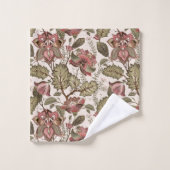 ヴィンテージ素朴フローラシャワーカーテン バスタオルセット (ウォッシュタオル)