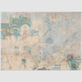 ヴィンテージ素朴フローラテクスチャの切り離し 薄葉紙 (正面)