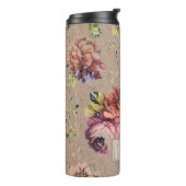 ヴィンテージ素朴フローラパーソナライズされた タンブラー (回転左)