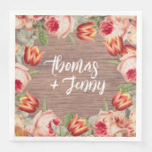 ヴィンテージ素朴フローラファームバ結婚ンズ (正面)