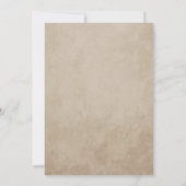 ヴィンテージ素朴フローラフレームイスラム結婚教徒 招待状 (裏面)