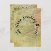 ヴィンテージ素朴フローラ保存日付 (正面/裏面)