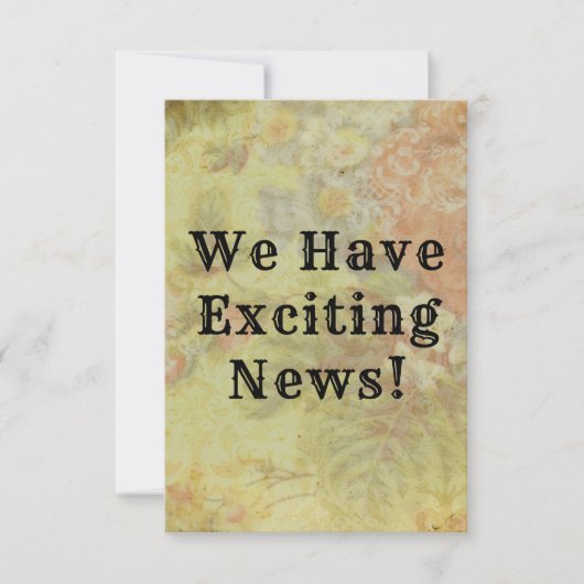 ヴィンテージ素朴フローラ保存日付 (正面)