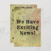 ヴィンテージ素朴フローラ保存日付 (正面/裏面)