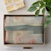 ヴィンテージ素朴フローラ切り離しティッシュペーパー 薄葉紙 (ギフト)