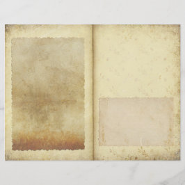 ヴィンテージ素朴フローラ区分スタイル仕訳帳ページ