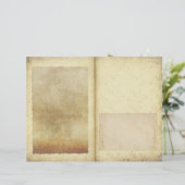 ヴィンテージ素朴フローラ区分スタイル仕訳帳ページ (スタンド正面)