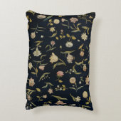 ヴィンテージ素朴フローラ敷物パターン アクセントクッション (裏面(縦))