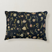 ヴィンテージ素朴フローラ敷物パターン アクセントクッション (裏面)