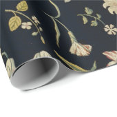 ヴィンテージ素朴フローラ敷物パターン ラッピングペーパー (ロールコーナー)