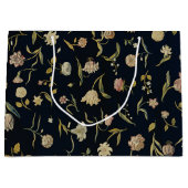 ヴィンテージ素朴フローラ敷物パターン ラージペーパーバッグ (正面)