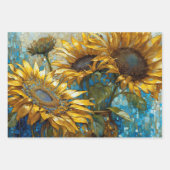 ヴィンテージ素朴フローラ植物分離 ラッピングペーパーシート (正面2)