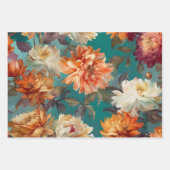 ヴィンテージ素朴フローラ植物分離 ラッピングペーパーシート (正面2)