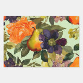 ヴィンテージ素朴フローラ植物分離 ラッピングペーパーシート (正面3)