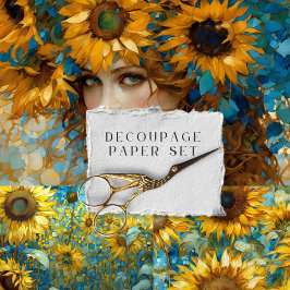 ヴィンテージ素朴フローラ植物分離 ラッピングペーパーシート