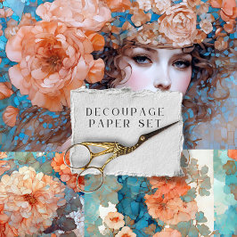 ヴィンテージ素朴フローラ植物分離 ラッピングペーパーシート