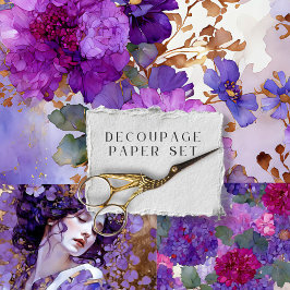 ヴィンテージ素朴フローラ植物分離 ラッピングペーパーシート