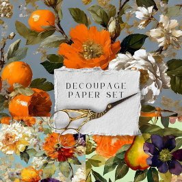 ヴィンテージ素朴フローラ植物分離 ラッピングペーパーシート