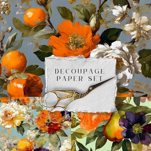 ヴィンテージ素朴フローラ植物分離 ラッピングペーパーシート