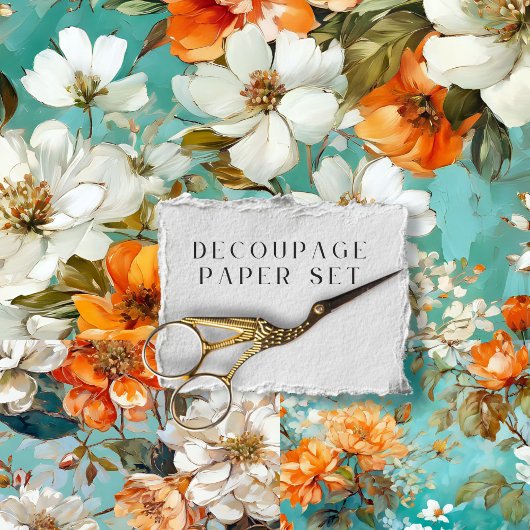 ヴィンテージ素朴フローラ植物分離 ラッピングペーパーシート