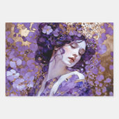 ヴィンテージ素朴フローラ植物分離 ラッピングペーパーシート (正面2)