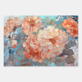 ヴィンテージ素朴フローラ植物分離 ラッピングペーパーシート (正面2)