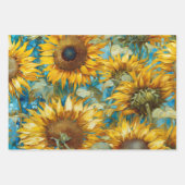 ヴィンテージ素朴フローラ植物分離 ラッピングペーパーシート (正面2)