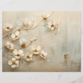 ヴィンテージ素朴フローラ迷惑ジャーナル紙シート (正面)