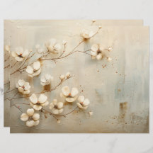 ヴィンテージ素朴フローラ迷惑ジャーナル紙シート