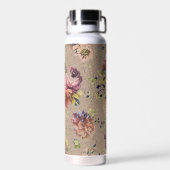 ヴィンテージ素朴フローラ ウォーターボトル (背面)