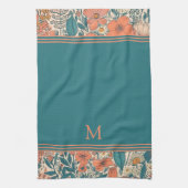 ヴィンテージ素朴フローラ キッチンタオル (縦)