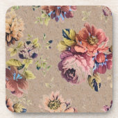 ヴィンテージ素朴フローラ コースター (正面)