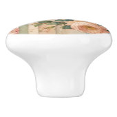 ヴィンテージ素朴フローラ セラミックノブ (側面)