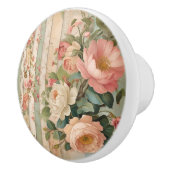 ヴィンテージ素朴フローラ セラミックノブ (右)