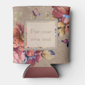 ヴィンテージ素朴フローラ 缶クーラー (正面)