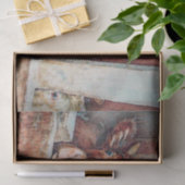 ヴィンテージ素朴ブラウンカウオールドカントリーバーン 薄葉紙 (ギフト)