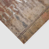 ヴィンテージ素朴ブラウンテクスチャトレインタイポグラフィ 薄葉紙 (詳細)