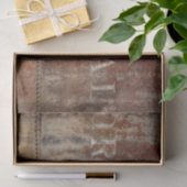 ヴィンテージ素朴ブラウンテクスチャトレインタイポグラフィ 薄葉紙 (ギフト)