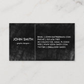 ヴィンテージ素朴ブラックの黒板グラフィック 名刺 (裏面)