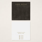 ヴィンテージ素朴ブラックスタッドイヤリングディスプレイカード (正面&裏面)