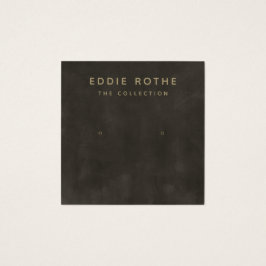 ヴィンテージ素朴ブラックスタッドイヤリングディスプレイカード